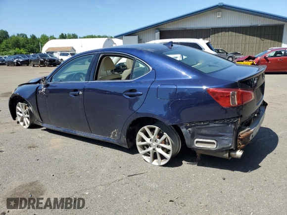 2011 Lexus IS 250 with VIN JTHCF5C20B5047491, listed as a Copart auction lot 61345255 with 118,407 mi miles and Salvage title. Bid and sale history available at DreamBid. Image 2.