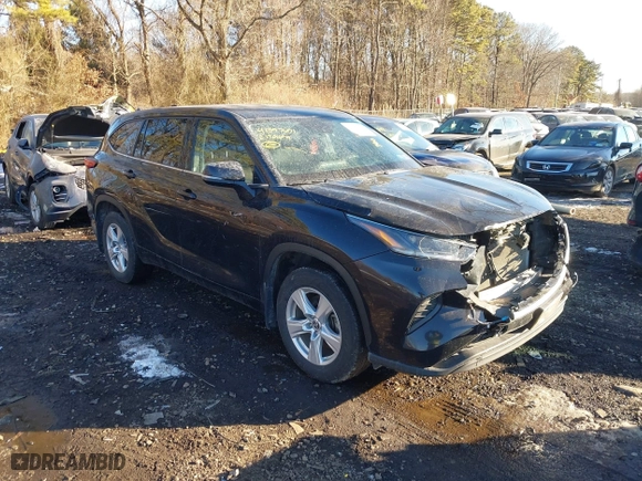 2021 Toyota Highlander L with VIN 5TDCZRBH3MS139620, listed as a IAAI auction lot 41397671 with 189,493 mi miles. Bid and sale history available at carsss.com. Image 1.