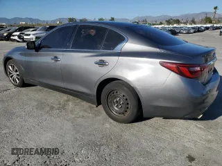 2021 Infiniti Q50 Pure with VIN JN1EV7AP6MM703597, listed as a Copart auction lot 46808815 with 53,490 mi miles and Salvage title. Bid and sale history available at DreamBid. Image 2.