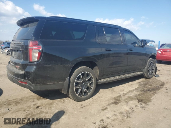 2023 Chevrolet Suburban RST with VIN 1GNSKEKD4PR226099, listed as a Copart auction lot 43629605 with 62,070 mi miles and Salvage Title. Bid and sale history available at carsss.com. Image 3.