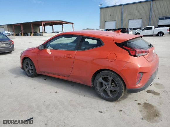 2019 Hyundai Veloster 2.0 Premium with VIN KMHTG6AF9KU014727, listed as a Copart auction lot 42148395 with 45,340 mi miles and Salvage Title. Bid and sale history available at carsss.com. Image 2.