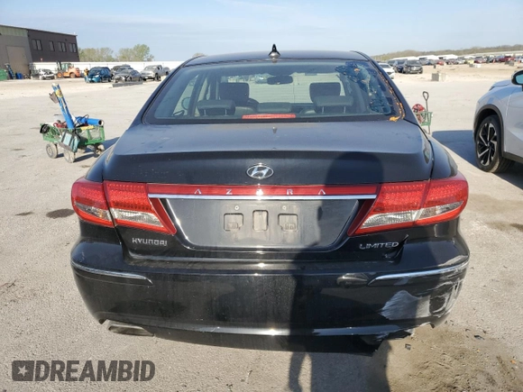 2011 Hyundai Azera Limited with VIN KMHFC4DF5BA552237, listed as a Copart auction lot 53460455 with 132,910 mi miles and Salvage title. Bid and sale history available at DreamBid. Image 6.