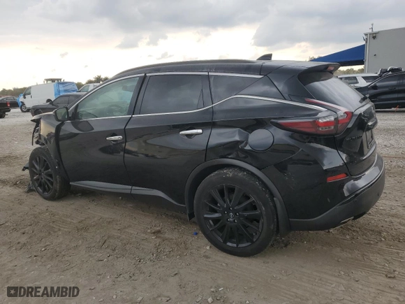 2024 Nissan Murano SV with VIN 5N1AZ2BJ7RC106075, listed as a Copart auction lot 50623495 with 19,109 mi miles and Non Repairable. Bid and sale history available at carsss.com. Image 2.