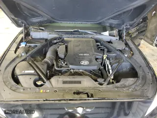 2015 Hyundai Genesis 3.8L with VIN KMHGN4JEXFU038009, listed as a Copart auction lot 45082575 with 121,553 mi miles and Salvage Title. Bid and sale history available at carsss.com. Image 11.