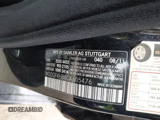 2012 Mercedes-Benz C-Class C 250 Sport with VIN WDDGF4HB6CA605476, listed as a IAAI auction lot 41974235 with 216,209 mi miles. Bid and sale history available at carsss.com. Image 9.