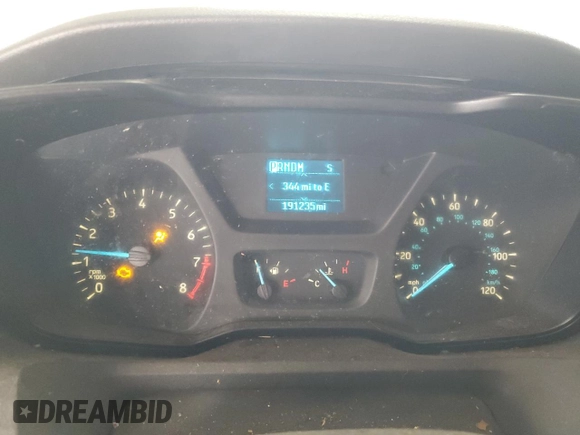 2017 Ford Transit with VIN 1FTYE1YM3HKA15433, listed as a Copart auction lot 80640624 with 191,235 mi miles and Salvage title. Bid and sale history available at DreamBid. Image 9.