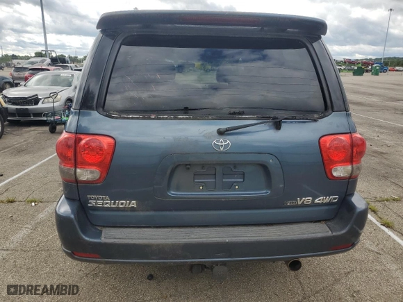 2006 Toyota Sequoia Limited with VIN 5TDBT48A76S258557, listed as a Copart auction lot 60426044 with 146,584 mi miles and Salvage Title. Bid and sale history available at carsss.com. Image 6.
