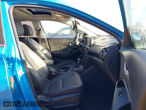 2018 Hyundai Kona Limited with VIN KM8K33A5XJU168830, listed as a IAAI auction lot 41859067 with 43,145 mi miles. Bid and sale history available at carsss.com. Image 5.
