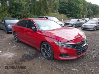 2021 Honda Accord Sport with VIN 1HGCV2F3XMA017580, listed as a IAAI auction lot 40373988 with 15,973 mi miles and . Bid and sale history available at DreamBid. Image 1.