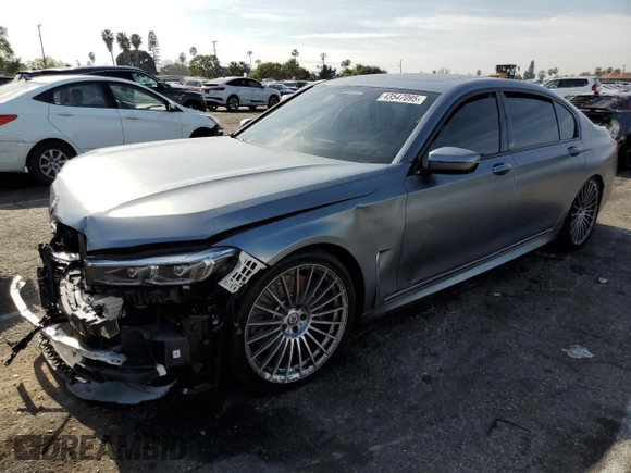 2022 BMW 7 Series with VIN WBA7U2C10NCJ03859, listed as a Copart auction lot 43547095 with 29,516 mi miles and Salvage title. Bid and sale history available at DreamBid. Image 1.