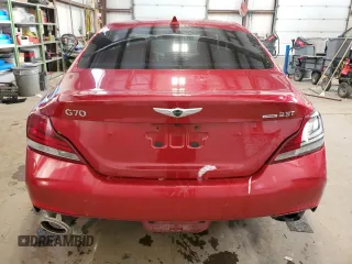 2021 Genesis G70 3.3T with VIN KMTG74LE9MU066040, listed as a Copart auction lot 89327485 with 69,315 mi miles and Clean Title. Bid and sale history available at carsss.com. Image 6.