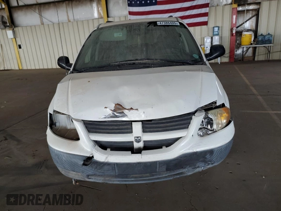 2006 Dodge Grand Caravan SE with VIN 1D4GP24R76B666609, listed as a Copart auction lot 47386405 with 188,242 mi miles and Salvage Title. Bid and sale history available at DreamBid. Image 5.