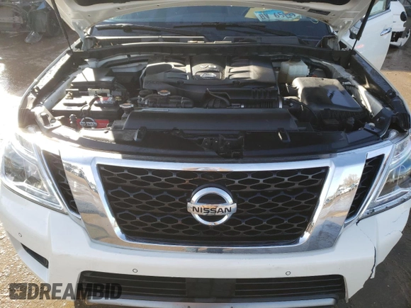 2019 Nissan Armada Platinum with VIN JN8AY2NE9K9758483, listed as a Copart auction lot 42636495 with 43,952 mi miles and Salvage Title. Bid and sale history available at carsss.com. Image 11.
