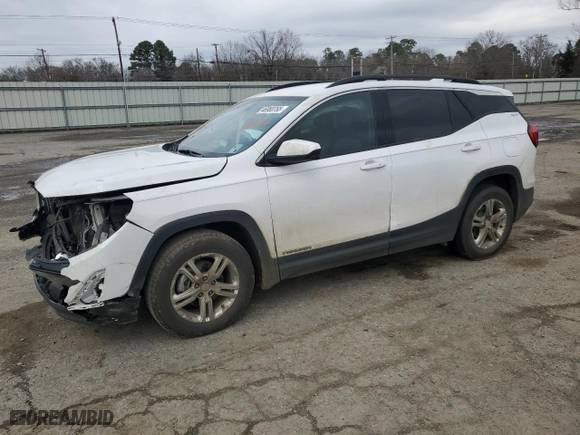 2019 GMC Terrain SLE with VIN 3GKALMEVXKL124178, listed as a Copart auction lot 46980765 with 161,375 mi miles and Salvage Title. Bid and sale history available at carsss.com. Image 1.