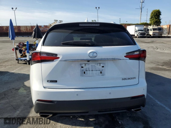 2017 Lexus NX 200t with VIN JTJYARBZ4H2079749, listed as a Copart auction lot 51000765 with 76,403 mi miles and Salvage Title. Bid and sale history available at DreamBid. Image 6.