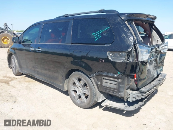 2013 Toyota Sienna SE with VIN 5TDXK3DC9DS359655, listed as a IAAI auction lot 42078705 with 159,101 mi miles and . Bid and sale history available at DreamBid. Image 3.