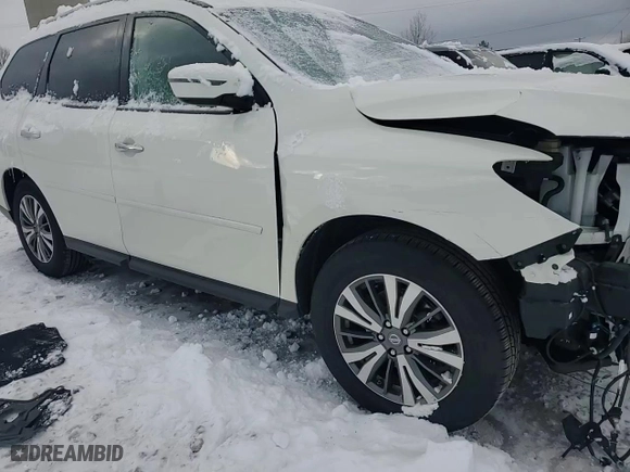 2018 Nissan Pathfinder SV with VIN 5N1DR2MM9JC603248, listed as a Copart auction lot 82653674 with 75,102 mi miles and Salvage Title. Bid and sale history available at carsss.com. Image 12.