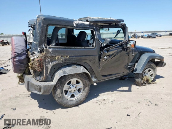 2017 Jeep Wrangler Sport with VIN 1C4AJWAG6HL506829, listed as a Copart auction lot 57708855 with 132,086 mi miles and Salvage title. Bid and sale history available at DreamBid. Image 3.