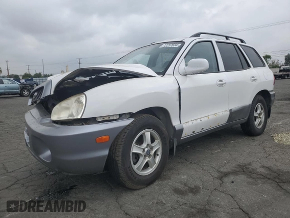 2002 Hyundai Santa Fe GLS with VIN KM8SC73D02U311622, listed as a Copart auction lot 71742874 with 99,807 mi miles and Salvage Title. Bid and sale history available at carsss.com. Image 1.