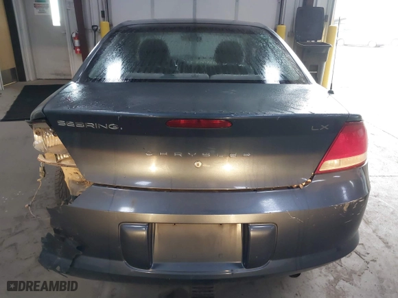 2002 Chrysler Sebring LX with VIN 1C3EL46XX2N197150, listed as a IAAI auction lot 41717055 with 168,789 mi miles. Bid and sale history available at carsss.com. Image 16.