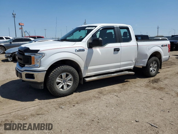 2018 Ford F-150 XL with VIN 1FTEX1EB4JKF21861, listed as a Copart auction lot 55510405 with 45,035 mi miles and Salvage title. Bid and sale history available at DreamBid. Image 1.