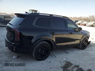 2024 Kia Telluride SX X-Line with VIN 5XYP5DGCXRG502514, listed as a Copart auction lot 48963985 with 20,560 mi miles and Salvage Title. Bid and sale history available at carsss.com. Image 3.