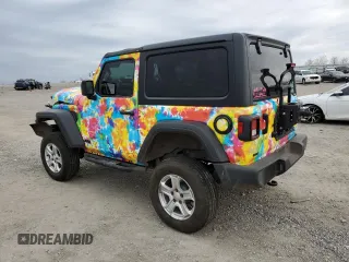 2021 Jeep Wrangler Willys with VIN 1C4HJXAG3MW637195, listed as a Copart auction lot 40757714 with 27,621 mi miles and Non repairable. Bid and sale history available at DreamBid. Image 2.