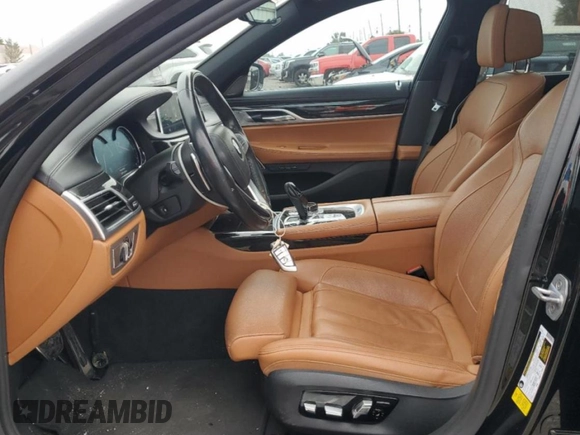 2019 BMW 7 Series 740i with VIN WBA7E2C53KB217288, listed as a Copart auction lot 37246864 with 50,967 mi miles. Bid and sale history available at carsss.com. Image 7.