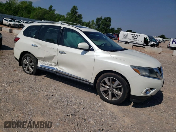 2016 Nissan Pathfinder Platinum with VIN 5N1AR2MN7GC602362, listed as a Copart auction lot 59363205 with 114,020 mi miles and Salvage title. Bid and sale history available at DreamBid. Image 4.