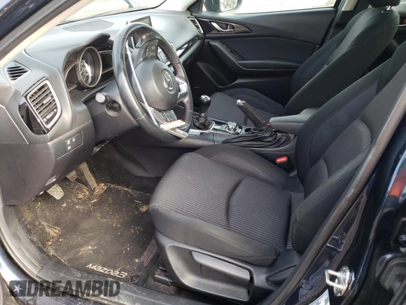 2015 Mazda 3 i Touring with VIN 3MZBM1L78FM235597, listed as a Copart auction lot 51717005 with 57,186 mi miles and Salvage title. Bid and sale history available at DreamBid. Image 7.