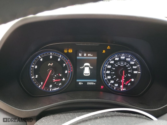 2019 Hyundai Veloster N with VIN KMHT36AH4KU001624, listed as a Copart auction lot 79300764 with 23,232 mi miles and Salvage Title. Bid and sale history available at carsss.com. Image 9.