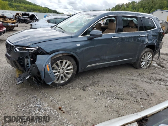 2020 Cadillac XT6 AWD Premium Luxury with VIN 1GYKPFRS1LZ148342, listed as a Copart auction lot 73495264 with 100,702 mi miles and Salvage Title. Bid and sale history available at carsss.com. Image 1.