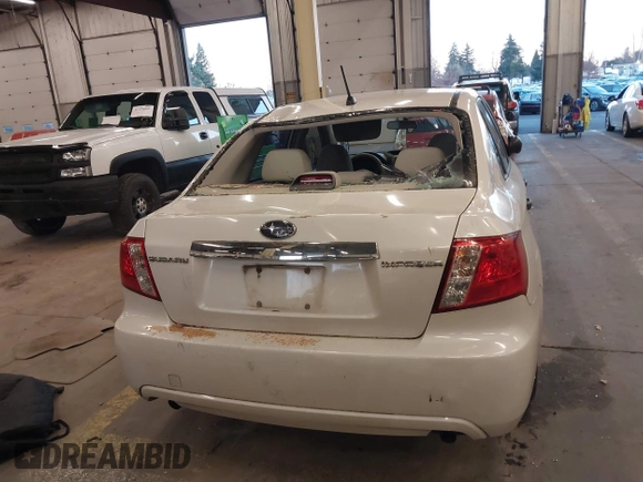 2008 Subaru Impreza Sedan (Natl) i w/Premium Pkg with VIN JF1GE61678G507041, listed as a IAAI auction lot 41214752 with 218,785 mi miles. Bid and sale history available at carsss.com. Image 16.