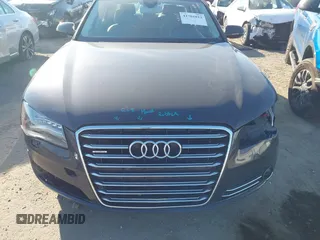 2012 Audi A8 L with VIN WAURVAFD1CN020870, listed as a IAAI auction lot 41701012 with 89,338 mi miles. Bid and sale history available at carsss.com. Image 13.