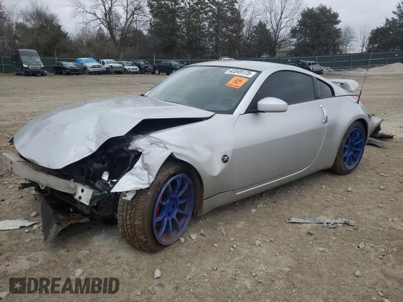 2008 Nissan 350Z Enthusiast with VIN JN1BZ34D38M700938, listed as a Copart auction lot 43349175 with Not provided miles and Salvage title. Bid and sale history available at DreamBid. Image 1.