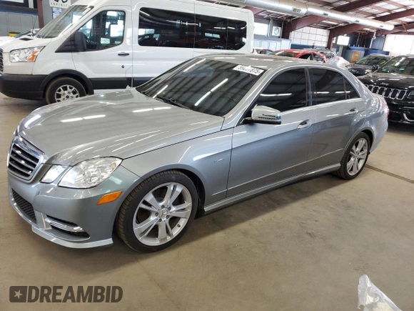 2012 Mercedes-Benz E 350 Luxury with VIN WDDHF5KB3CA619760, listed as a Copart auction lot 59657875 with 123,121 mi miles and Salvage title. Bid and sale history available at DreamBid. Image 1.