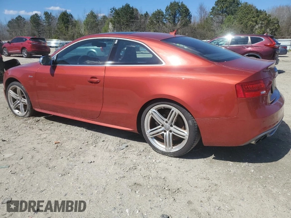 2013 Audi S5 Prestige z VIN WAUVGAFRXDA032318, wystawiony jako Copart lot #50405285 z przebiegiem 134 086 mil mil oraz Szkoda całkowita • Salvage title. Historia ofert i sprzedaży dostępna na DreamBid. Obrazek 2.