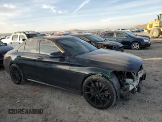 2017 Mercedes-Benz C 43 AMG with VIN 55SWF6EB0HU191842, listed as a Copart auction lot 86200364 with 87,038 mi miles and Salvage Title. Bid and sale history available at DreamBid. Image 4.