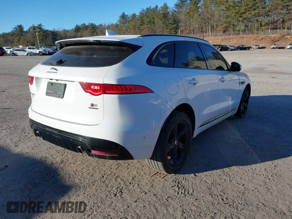 2019 Jaguar F-Pace S with VIN SADCM2FV9KA602624, listed as a IAAI auction lot 41281486 with 78,966 mi miles and . Bid and sale history available at DreamBid. Image 4.