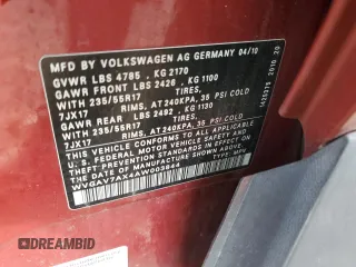 2010 Volkswagen Tiguan S z VIN WVGAV7AX4AW003844, wystawiony jako Copart lot #57877965 z przebiegiem 120 783 mil mil oraz Tytuł czysty. Historia ofert i sprzedaży dostępna na DreamBid. Obrazek 13.