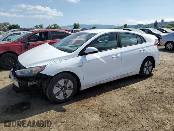 2018 Hyundai Ioniq Blue with VIN KMHC65LCXJU066060, listed as a Copart auction lot 53742275 with 145,721 mi miles and Salvage Title. Bid and sale history available at DreamBid. Image 1.
