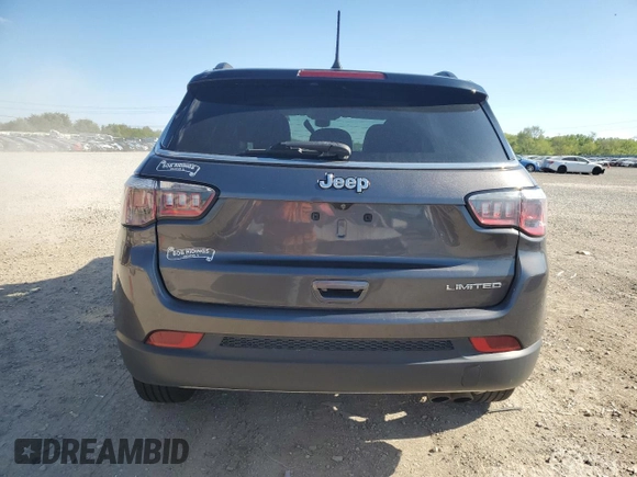 2020 Jeep Compass Limited z VIN 3C4NJCCB6LT114416, wystawiony jako Copart lot #55758575 z przebiegiem Nie podano mil oraz Szkoda całkowita • Salvage title. Historia ofert i sprzedaży dostępna na DreamBid. Obrazek 6.