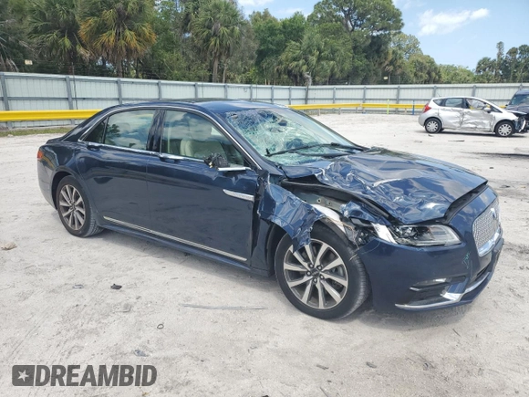 2017 Lincoln Continental Premiere with VIN 1LN6L9PK0H5602517, listed as a Copart auction lot 49051455 with 125,244 mi miles and Salvage Title. Bid and sale history available at carsss.com. Image 4.