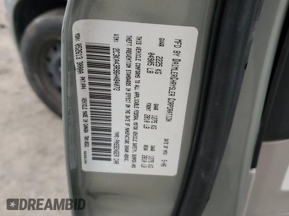 2006 Chrysler 300 with VIN 2C3KA43R96H484072, listed as a Copart auction lot 45099985 with 0 mi miles and Salvage Title. Bid and sale history available at carsss.com. Image 13.