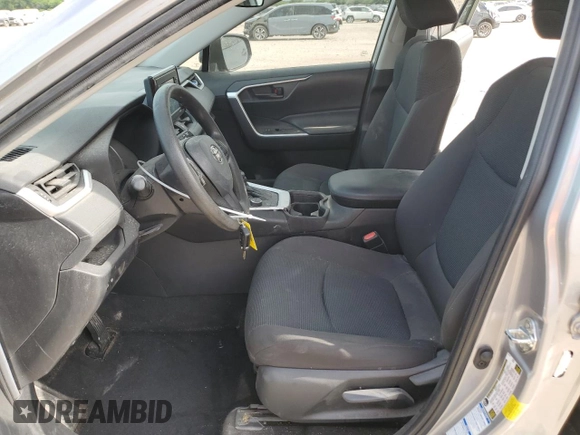 2021 Toyota RAV4 Hybrid LE with VIN 4T3LWRFVXMU045340, listed as a Copart auction lot 53053535 with 37,138 mi miles and Salvage title. Bid and sale history available at DreamBid. Image 7.