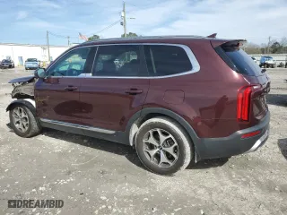 2021 Kia Telluride EX with VIN 5XYP34HC9MG120374, listed as a Copart auction lot 45282075 with 56,760 mi miles and Salvage Title. Bid and sale history available at carsss.com. Image 2.