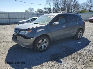 2007 Acura MDX Sport/Entertainment Pkg with VIN 2HNYD28847H522028, listed as a Copart auction lot 50006185 with 138,286 mi miles and Salvage Title. Bid and sale history available at carsss.com. Image 1.