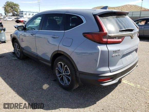 2022 Honda CR-V EX with VIN 2HKRW2H57NH631226, listed as a Copart auction lot 58745802 with 15,831 mi miles. Bid and sale history available at carsss.com. Image 3.