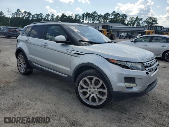 2015 Land Rover Range Rover Evoque Prestige with VIN SALVV2BGXFH076339, listed as a Copart auction lot 62727135 with Not provided miles and Salvage title. Bid and sale history available at DreamBid. Image 4.