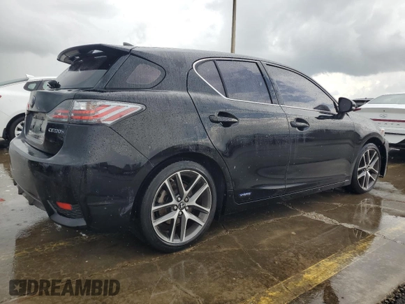 2016 Lexus CT 200h with VIN JTHKD5BH2G2260989, listed as a Copart auction lot 73968084 with Not Provided miles and Salvage Title. Bid and sale history available at DreamBid. Image 3.